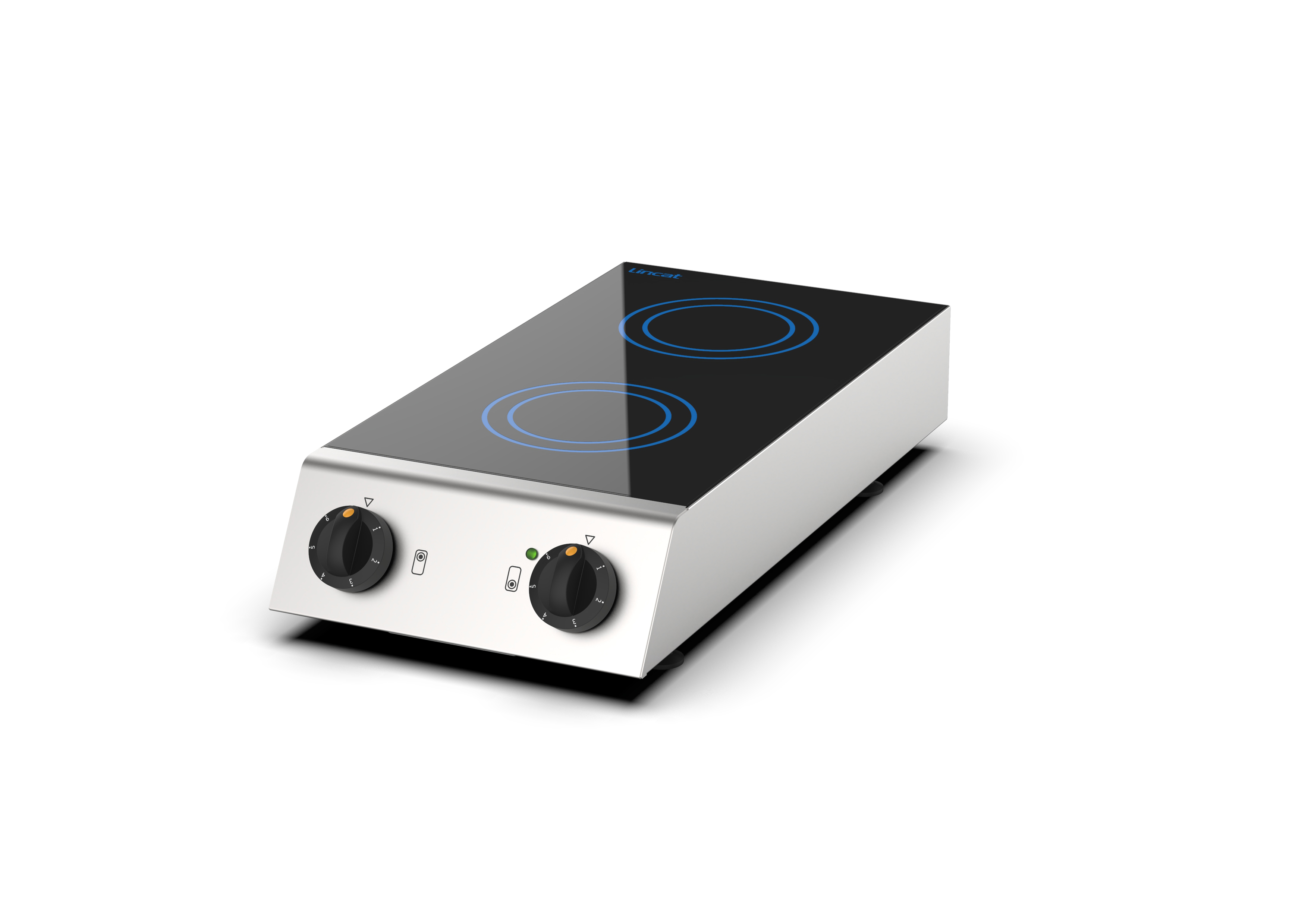 Phoenix Countertop Induction Hob 2 Zones 3.7 kW Lincat Catering