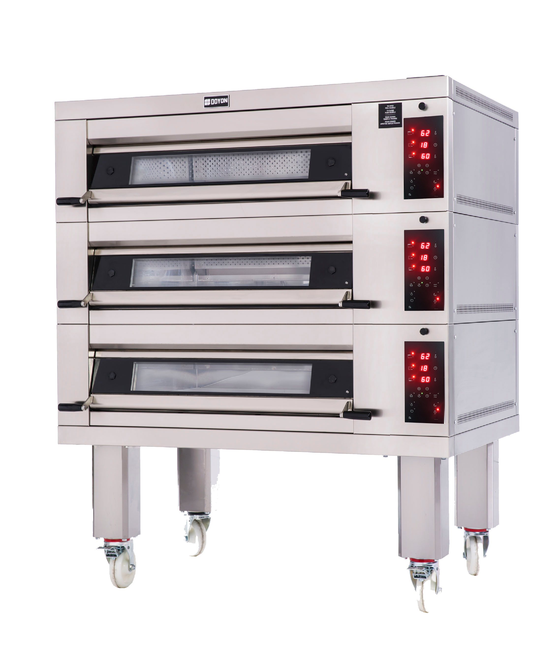 2T3 Artisan Stone Three Deck Oven, (2) 18″ x 26″ Sheet Pans per Deck – 208V, 1PH