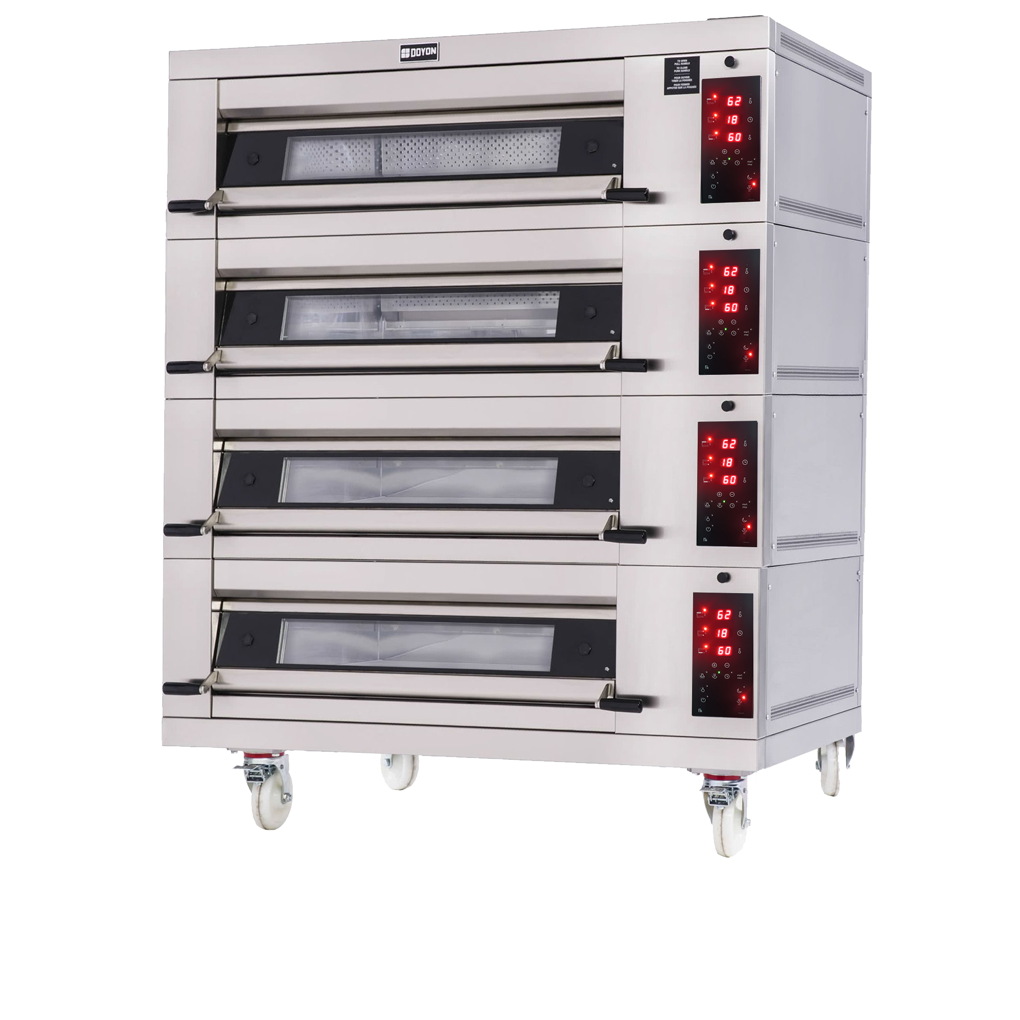 2T4 Artisan Stone Four Deck Oven, (2) 18″ x 26″ Sheet Pans per Deck – 208V, 1PH