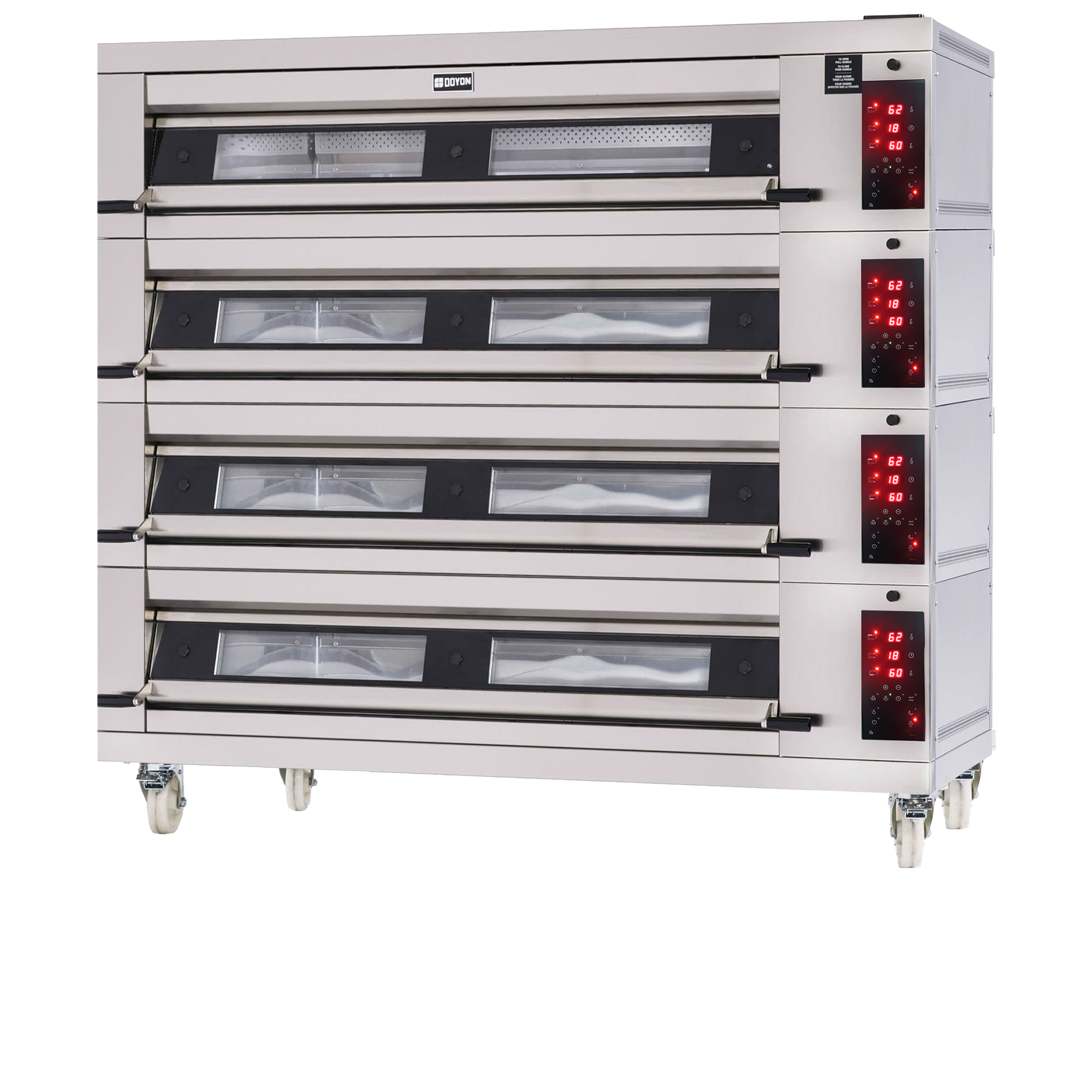 3T4 Artisan Stone Four Deck Oven, (3) 18″ x 26″ Sheet Pans per Deck – 208V, 1PH