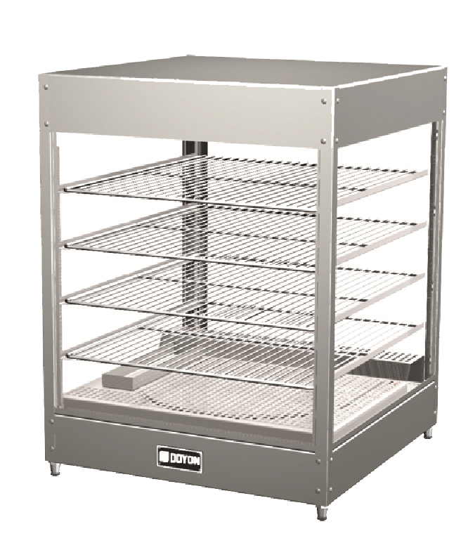 DRP4S Heated Display Warmer, 4 Stationary Shelves – 120V, 1PH