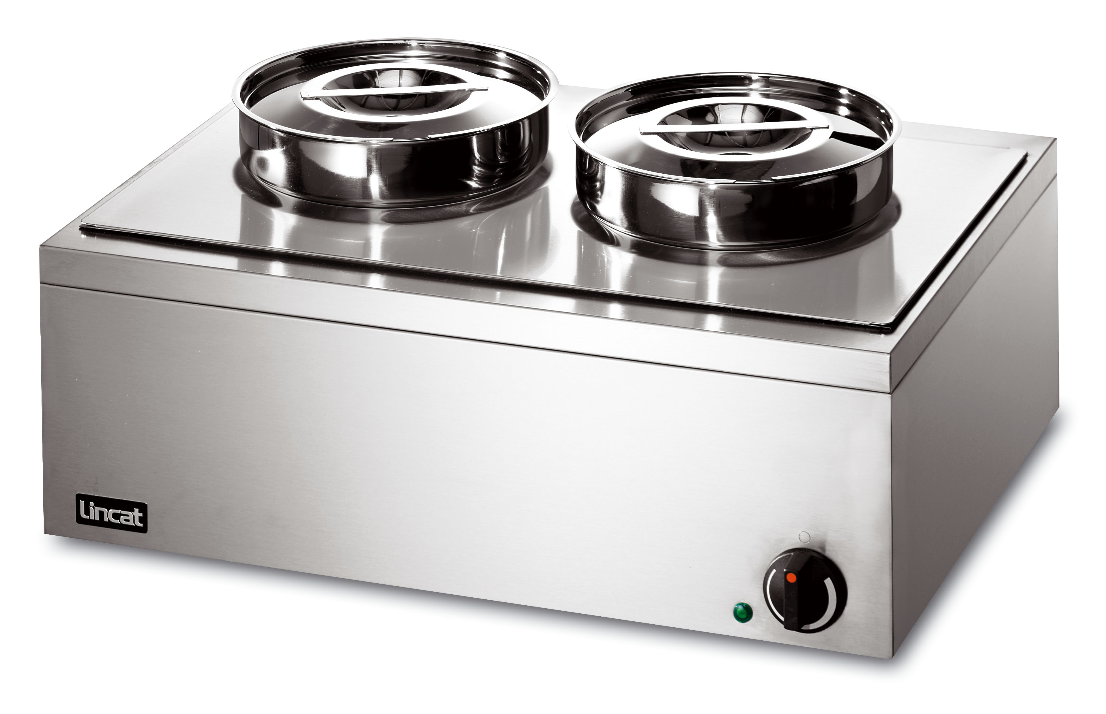Lynx Electric Countertop Bain Marie Dry Heat inc. 2 x Round Pots