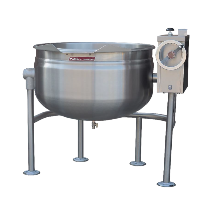 Direct Steam Kettle, Tilt Tri-Leg, 60 Gallon, Full Jacket
