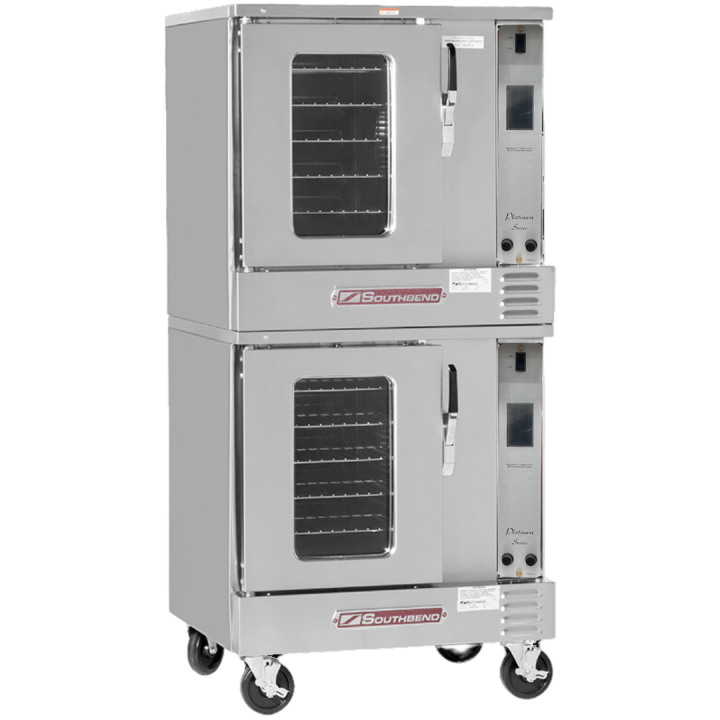 Southbend PCHG60S/T - Platinum Double Convection Oven, Half Size, Gas 30,000 BTU's each, Touch Controls