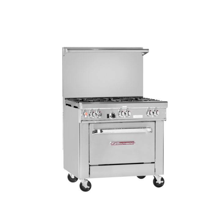 Ultimate Range, Gas, 36″, 2 Non-Clog Burners, Standard Grates, 24″ Manual Griddle, Left, Convection Oven Base – Natural Gas, 146000 Total BTUs