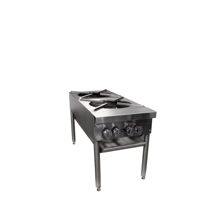 Platinum Sectional, Gas, 36″, Double Stock Pot Range – Natural Gas, 240000 Total BTUs