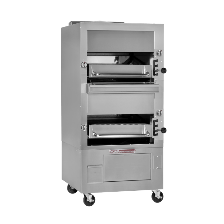 34″ Upright Radiant Broiler Gas Double Deck – Propane, 220000 Total BTUs