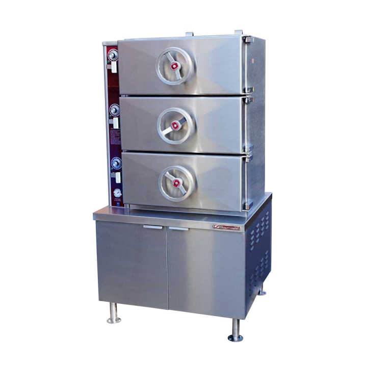 Electric Compartment Cookers, 3 Compartments, 36″ Cabinet — 208V, 1PH