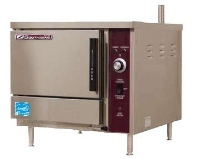 3 Pan Electric Steamer, 24″ Wide, Energy Star, Manual Fill, Manual Drain — 9KW, 240V, 3PH