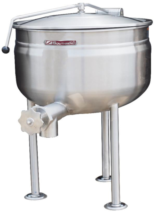 Direct Steam Kettle, Stationary Tri-Leg, 80 Gallon, Full Jacket