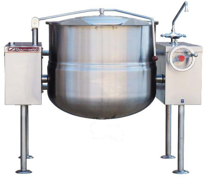 Direct Steam Kettle, Twin Console, 2/3 Jacket, 80 Gallon