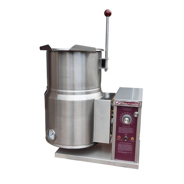 Electric Counter Tilt Kettle, 2/3 Jacket, 10 Gallon, 12KW, Crank — 208V, 3PH