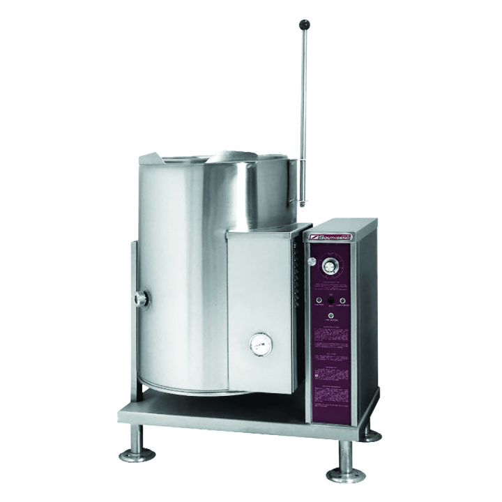 Gas Steam Kettle, Stationary Tri-Leg, 12 Gallon, 2/3 Jacket – Propane, 43000 Total BTUs
