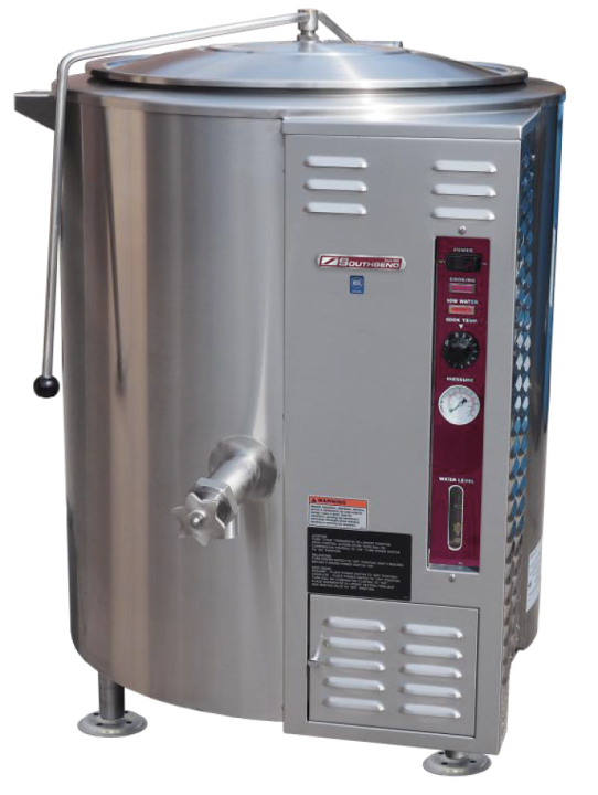 Gas Steam Stationary Tri-Leg Kettle, 80 Gallon, 2/3 Jacket, 150K Total BTUs – Propane, 150000 Total BTUs