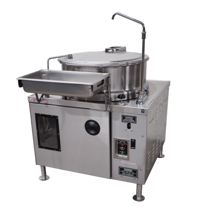 Electric Tilting Kettle On Modular Base, 40 Gallon – 24KW, 240V, 3Ph