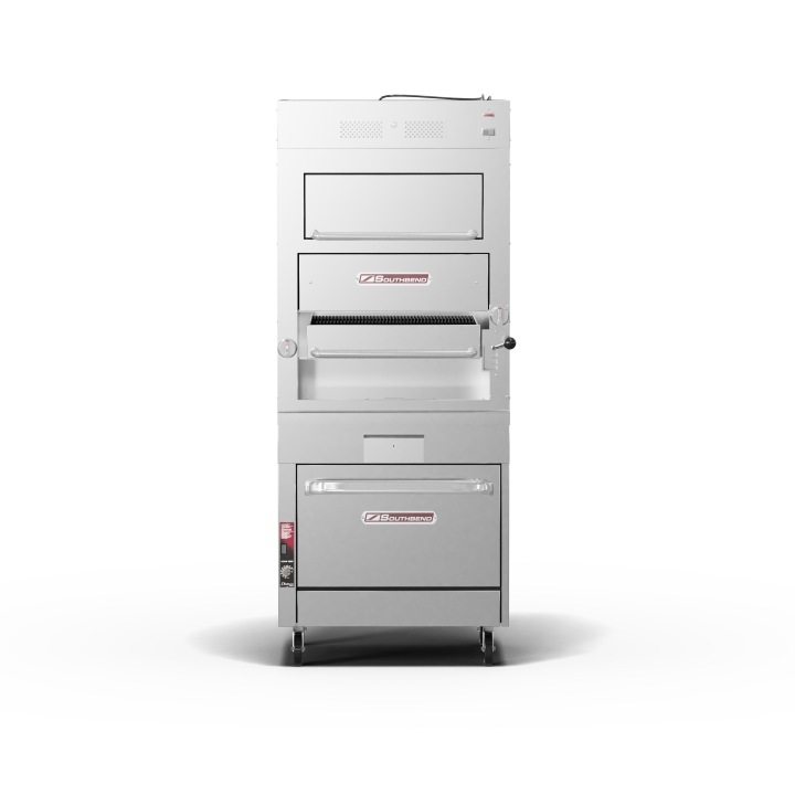 32″ Sectional Match Infrared Broiler Gas Single Deck With Warming Oven And Standard Oven Base – Propane, 149000 Total BTUs
