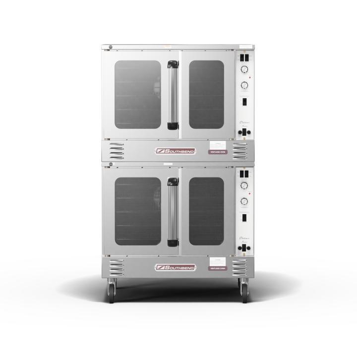 Platinum Double Convection Oven, Electric, 7.5KW Each, Bakery Depth, Standard Controls, Dependent Doors, Ventless – 15KW, 208V, 1PH