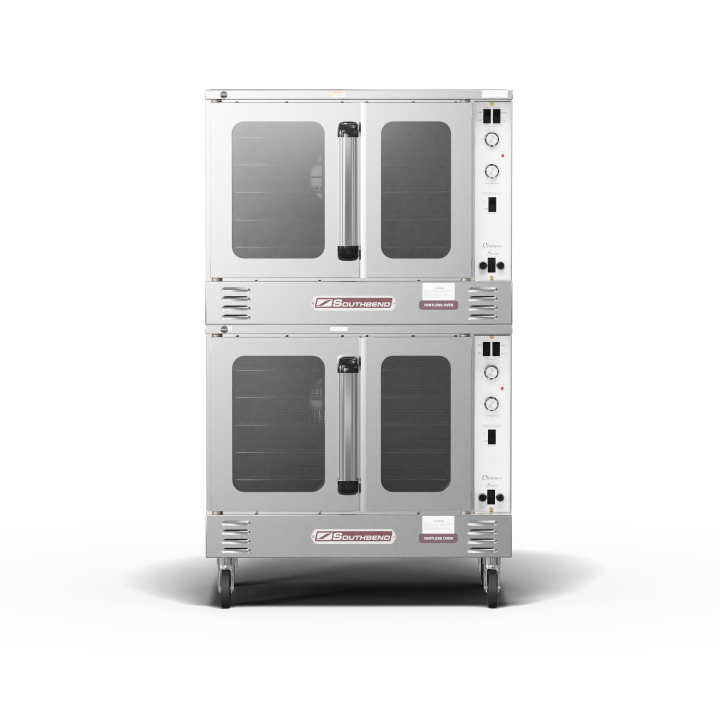Platinum Double Convection Oven, Electric 11KW Each, Standard Depth, Standard Controls, Dependent Doors, Ventless – 22KW, 208V, 1PH