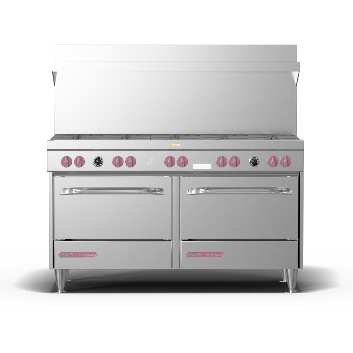 S-Series, Gas, 60″, 10 Non-Clog Burners, Standard Ovens – Propane, 350000 Total BTUs