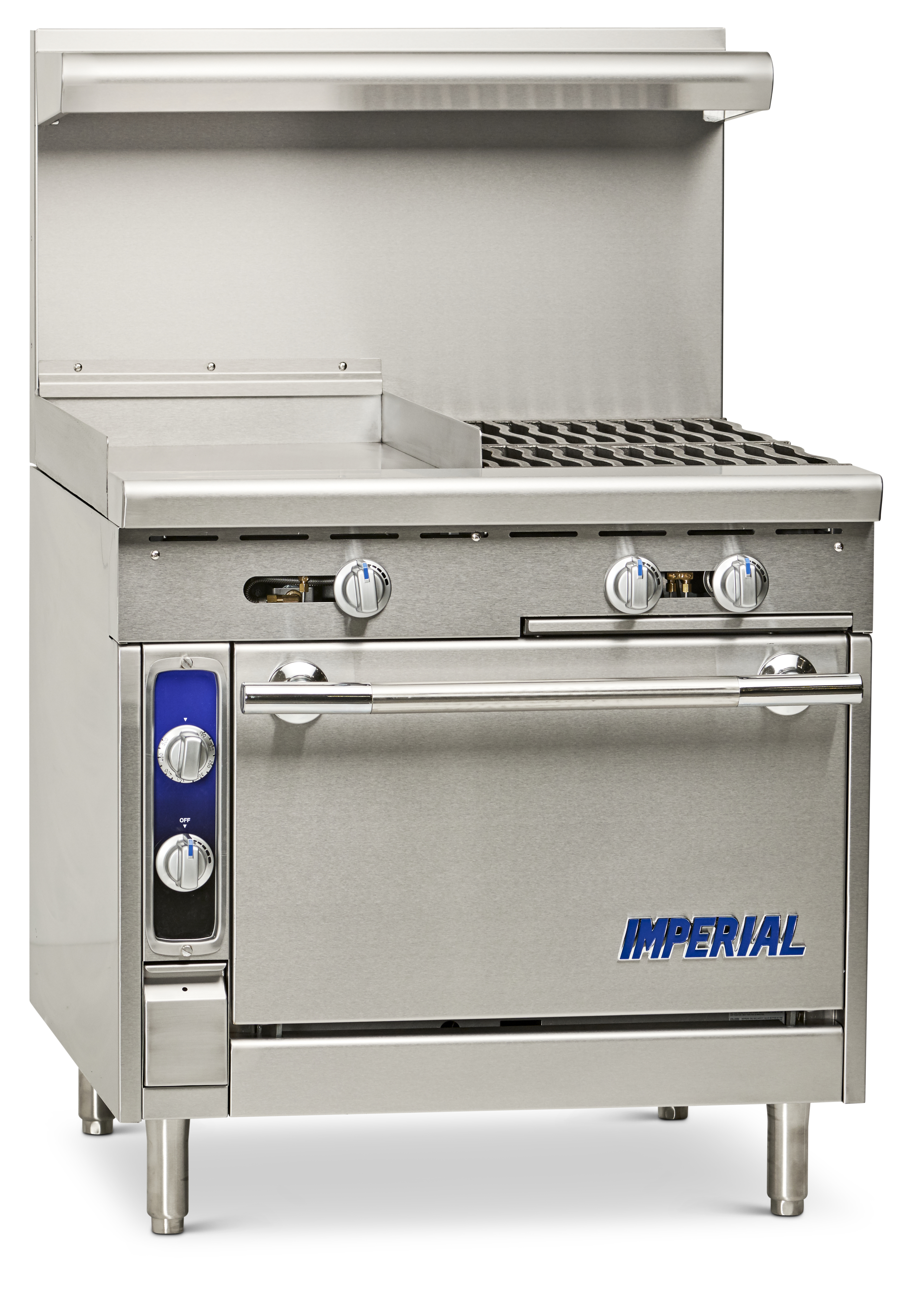 IHR Gas Spec Series 36" Wide Open Burner & Griddle Heavy Duty Ranges